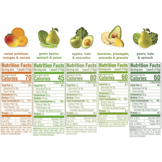 Happy Baby Organics Stage 2 Baby Food Pouches, Gluten Free, Vegan & Healthy - Image 2