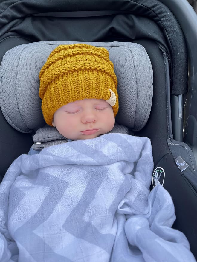 Funky Junque Baby Winter Hat – Cute Newborn Hats, Cozy Warm Infant Beanie - Image 4