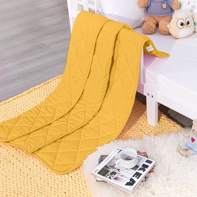 NTBAY Down Alternative Toddler Comforter, Lightweight and Warm Solid Color Baby - Image 6