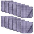 SWEET DOLPHIN 12 Pack Muslin Burp Cloths Large 100% Cotton Hand Washcloths by SWEET+DOLPHIN