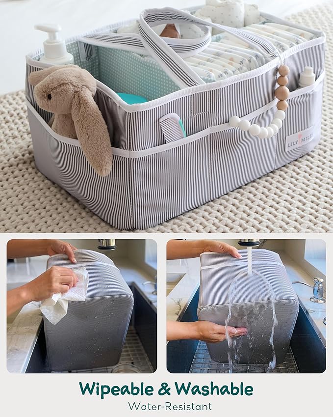Lily Miles Baby Diaper Caddy - Image 3