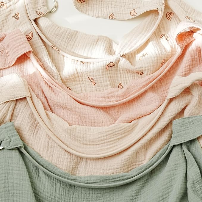 Muslin Nursing Covers for Breastfeeding, Privacy Breast Feeding Cover - Image 3