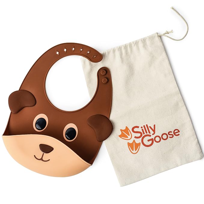 Silly Goose Silicone Animal Baby Bibs by SillyGoose