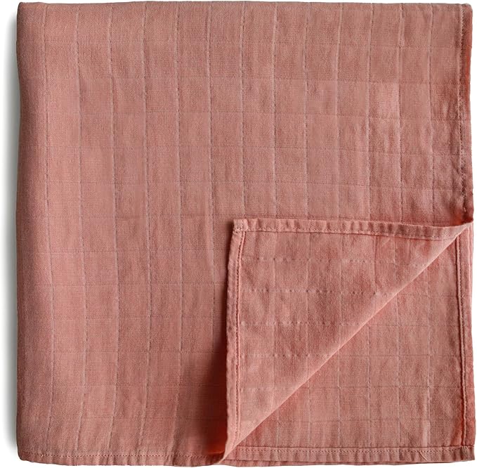 mushie Muslin Baby Swaddle Blanket | 100% Organic Cotton by mushie