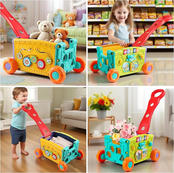 Musical Push Walker Toy for Toddlers 18+ Months - Image 6