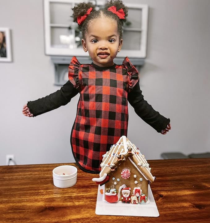 BapronBaby Flutter Red Buffalo Plaid Bapron - Image 6