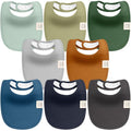 8-Pack Organic Baby Bibs for Girls, Boys by KeaBabies