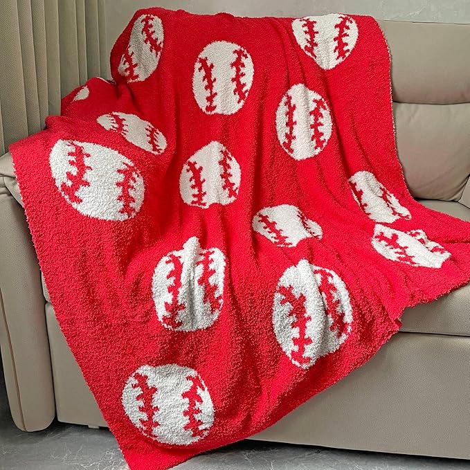 Cozy Baseball Pattern Blanket Perfect Lightweight Bedding by XING7DAY