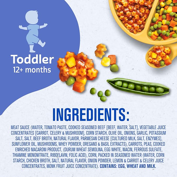 Gerber Toddler Food, Pasta Stars in Meat Sauce, Mealtime - Image 8