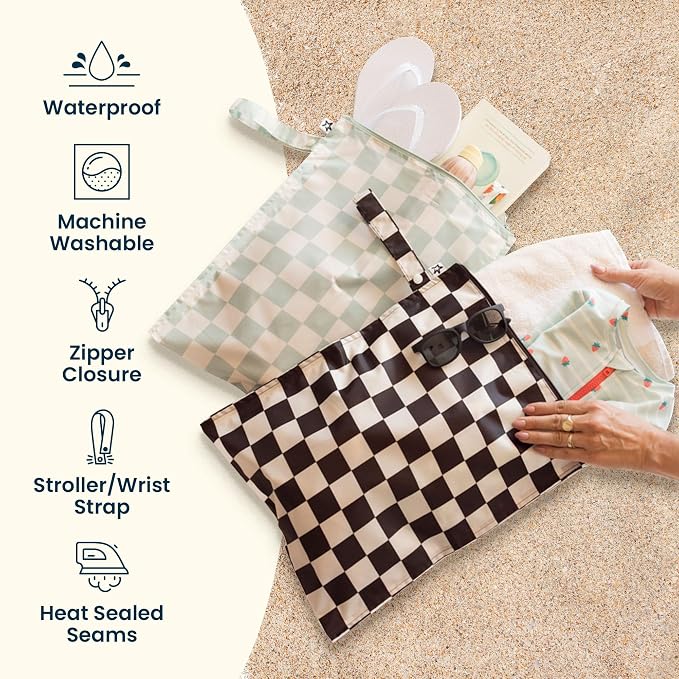 Tiny Twinkle Wet Dry Bag – 2 Pack Reusable Waterproof & Mess Proof Wet Bags - Image 3