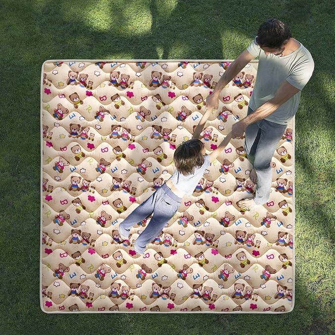 High-Density Foam Baby Play Mat, 50x50 Inches Thicken One-Piece Comfortable and - Image 7