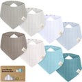 KeaBabies 8-Pack Muslin Baby Bibs by KeaBabies