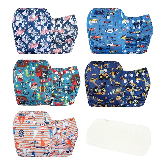 wegreeco Cloth Diapers 5 Pack by wegreeco