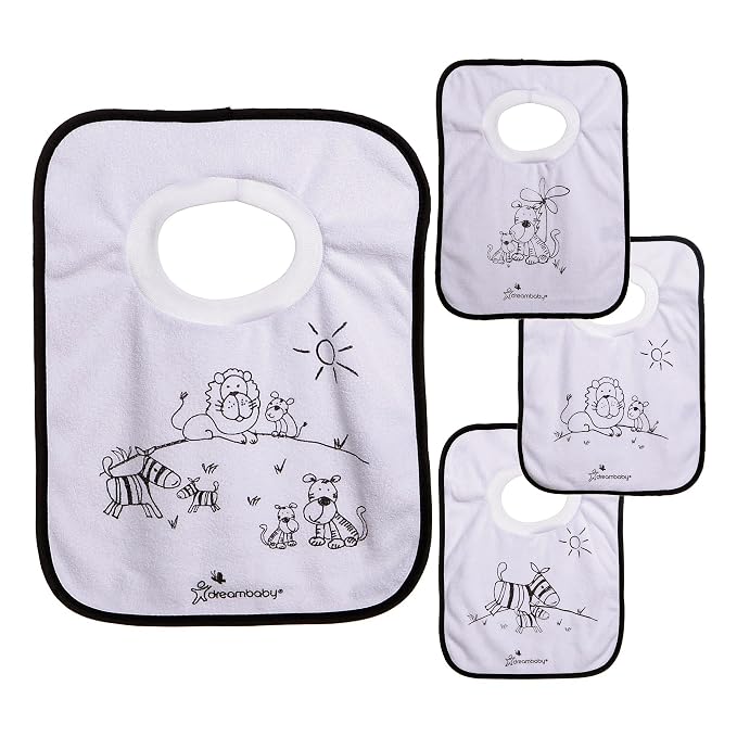 Dreambaby Terry Cloth Cotton Pullover Baby Bibs by Dreambaby