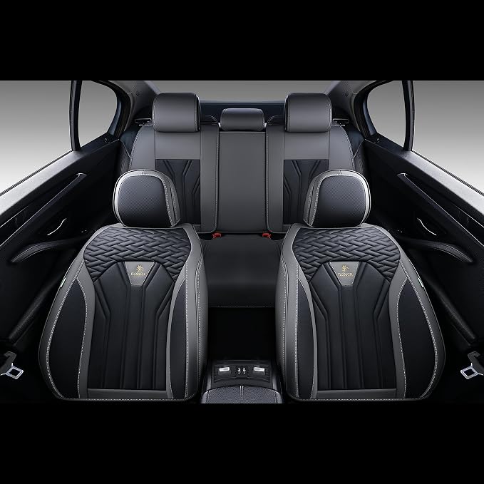 FLORICH Rear Seat Covers Leather Car Seat Covers Waterproof Back Seat Cover - Image 7