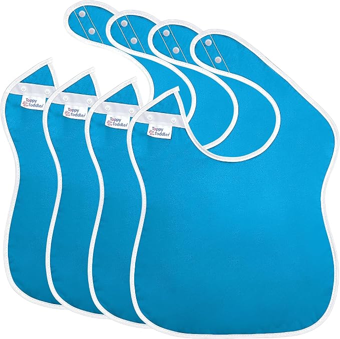 Large Waterproof Bibs Pastel Collection by ToppyToddlerUSA