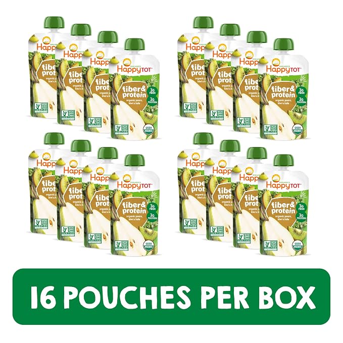 Happy Tot Organics Stage 4 Baby Food Pouches, Gluten Free, Vegan Snack - Image 4