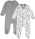 HonestBaby Baby Sleep N' Play One-Piece Zip-Front Footed Organic Cotton Pajama by HonestBaby