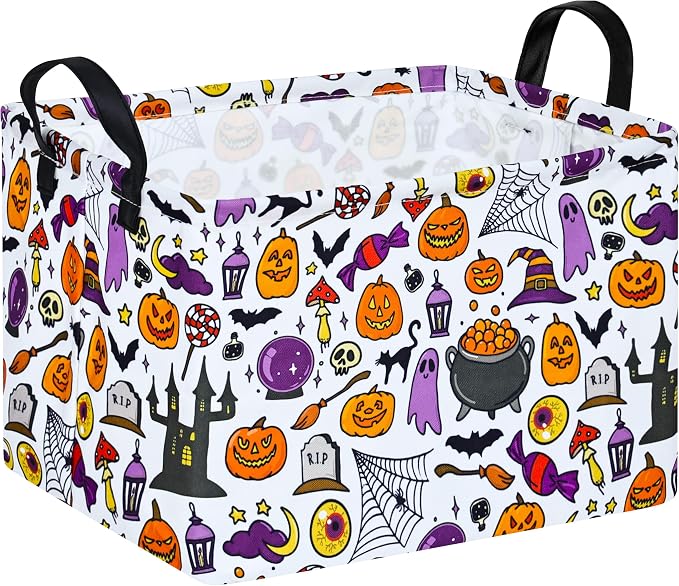 Ghost Happy Halloween Kids Gift Shelf Storage Basket Organizer Box Clothes by Unknown