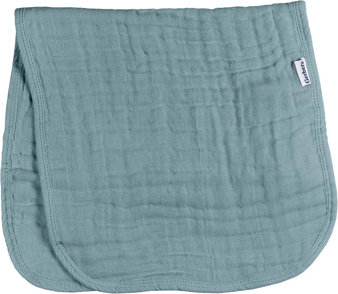 Gerber Baby Unisex Muslin Burp Cloths 6-Pack, Large Size 20" x 10" - Image 5
