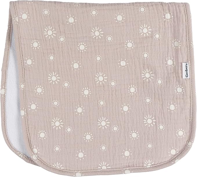 Gerber Baby Unisex Muslin Burp Cloths 5-Pack, Large Size 20" x 10" - Image 5