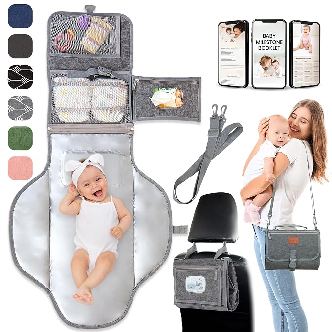 Portable Changing Pad for Baby – Soft, Comfortable Portable Diaper Changing Pad by Pillani