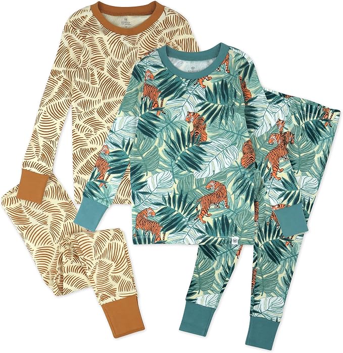 HonestBaby 4 Piece Pajamas Sleepwear Pjs 100% Organic Cotton by HonestBaby