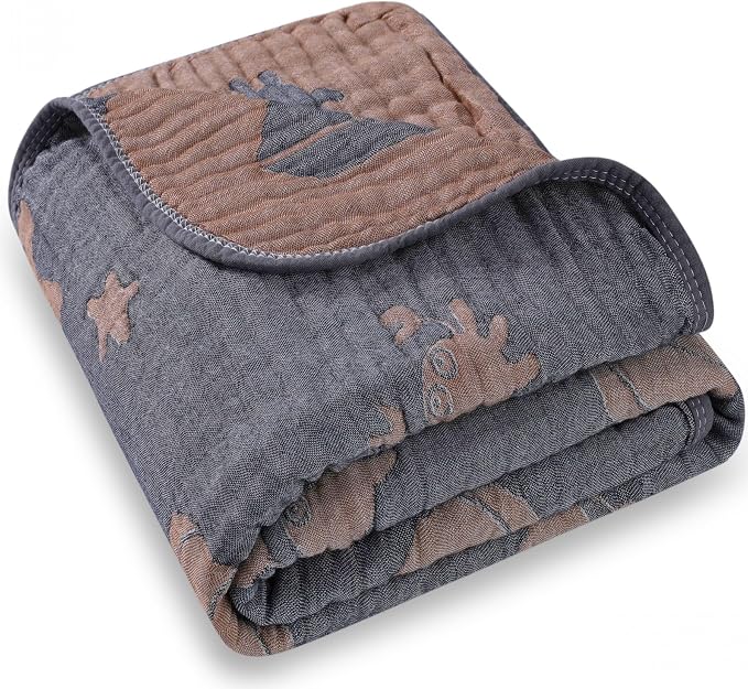 Ultra Soft Muslin Baby Blanket, A Versatile Swaddle and Crib by HardNok
