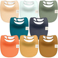 KeaBabies 8-Pack Organic Baby Bibs by KeaBabies