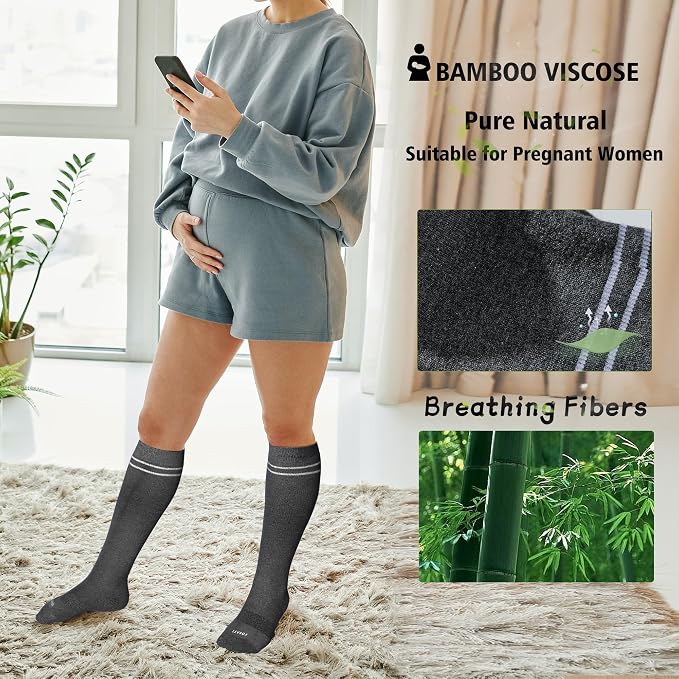 LEVSOX Viscose Made from Bamboo Compression Socks - Image 4