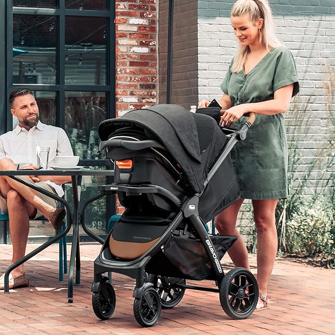 Chicco Bravo Primo Trio Travel System, Bravo Primo Quick-Fold Stroller - Image 3