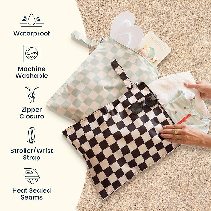 Tiny Twinkle Wet Dry Bag – 2 Pack Reusable Waterproof & Mess Proof Wet Bags - Image 3