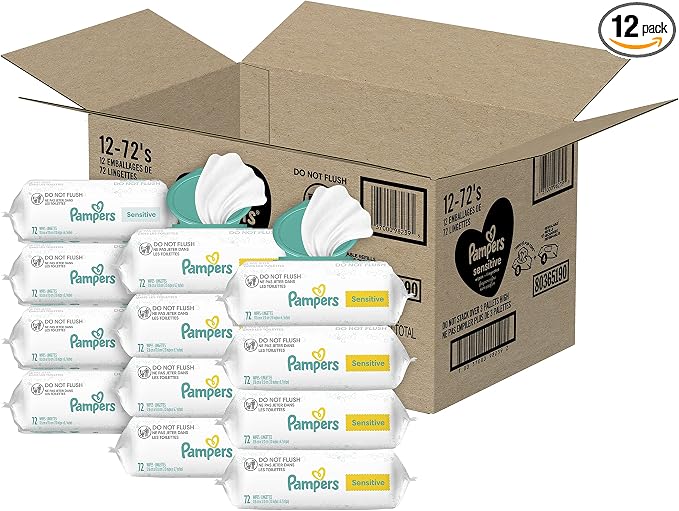 pampers sensitive baby wipes 864 ct OLD by Pampers