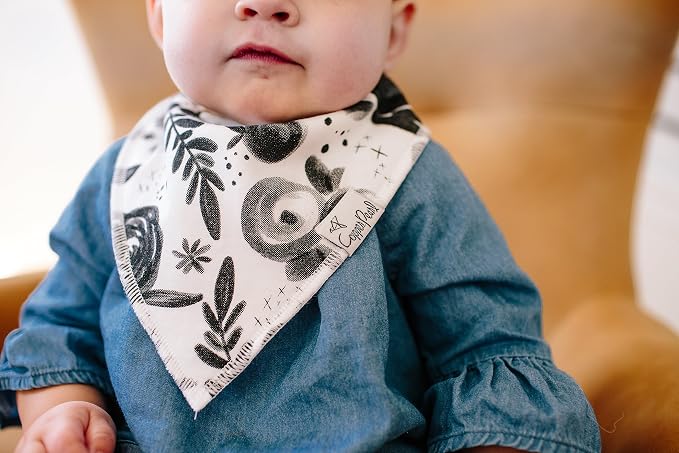 Copper Pearl 4 Pack Soft Cotton Baby Bibs - Image 7