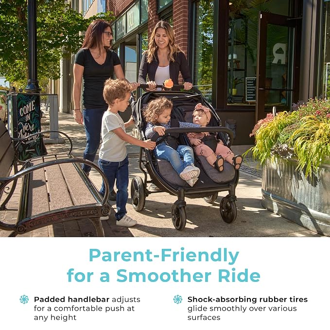 Gaggle by Foundations Roadster Duo Side by Side Double Stroller | Lightweight - Image 7