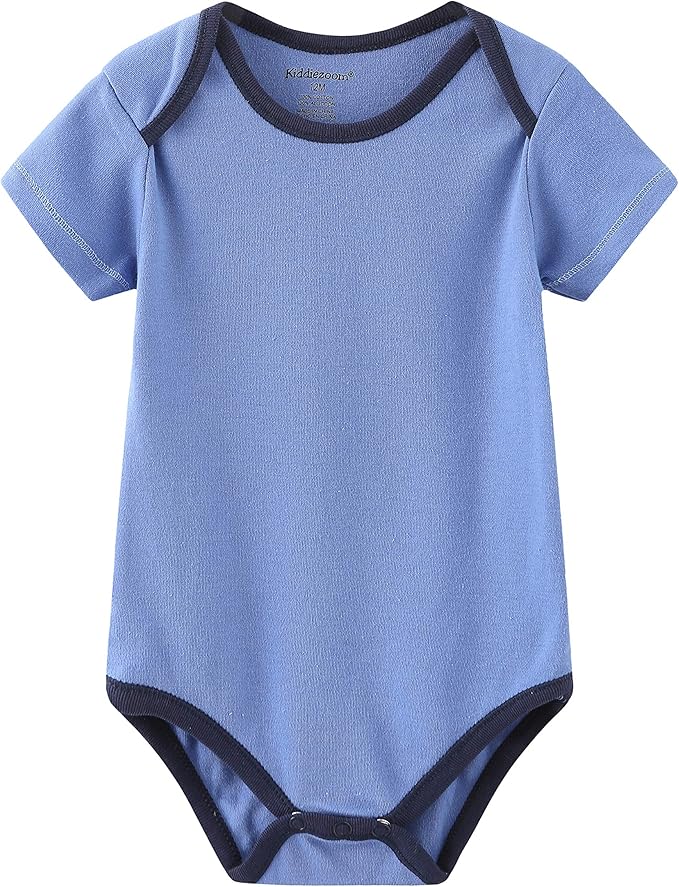 Kiddiezoom Newborn Baby Unisex Cotton One-Piece Bodysuits Baby Gift 5-Pack Baby - Image 4