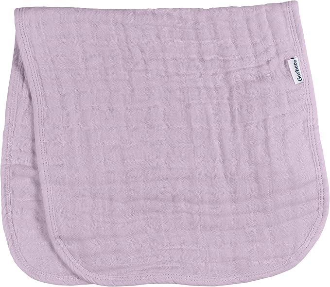 Gerber Baby Unisex Muslin Burp Cloths 6-Pack, Large Size 20" x 10" - Image 5