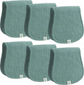 Muslin Burp Cloths Set, 6 Pieces, 100% Organic Cotton Hand Washcloths by RomyRo