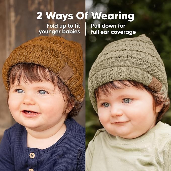 3-Pack Baby Beanies for Boys, Girls - Image 3