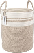 Cotton Rope Laundry Basket Hamper by XUANGUO
