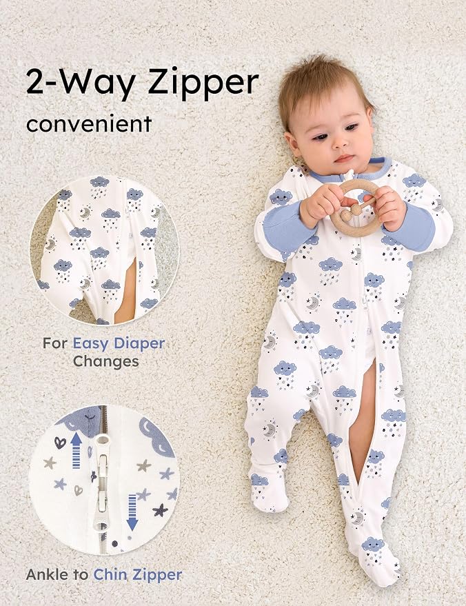 Yoofoss Baby Pajamas 100% Cotton Baby Sleepers - Image 3