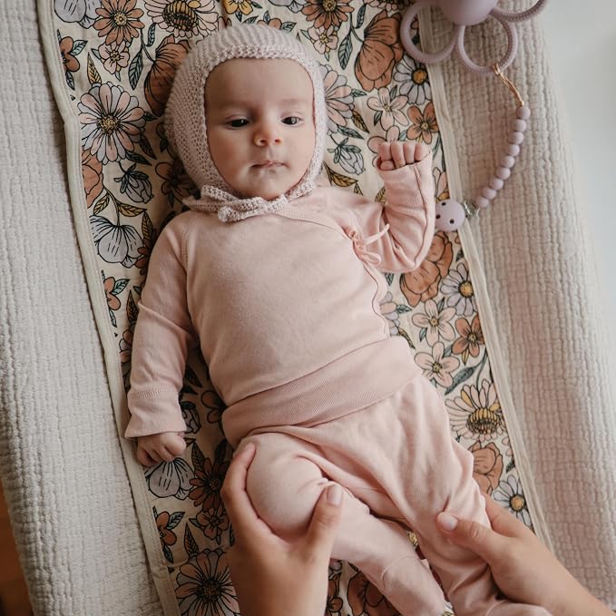 mushie Waterproof Changing Pad Liners | 100% Organic Cotton | Set of 3 - Image 6