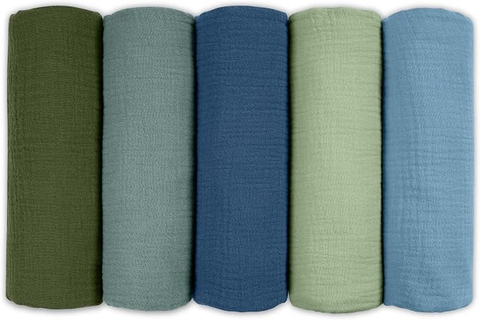 Muslin Receiving Blankets, Neutral Blanket Swaddling by LYRICHOMBABY