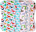 5-Pack Organic Cotton Burp Cloths – Large, Ultra-Soft 3-Layer Towels by KiddyStar%C2%AE