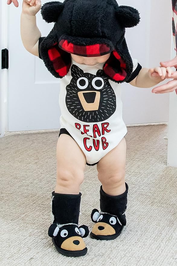 Lazy One Cute Unisex Baby Bodysuit, Cute Animal Designs, 6-18 Months - Image 3