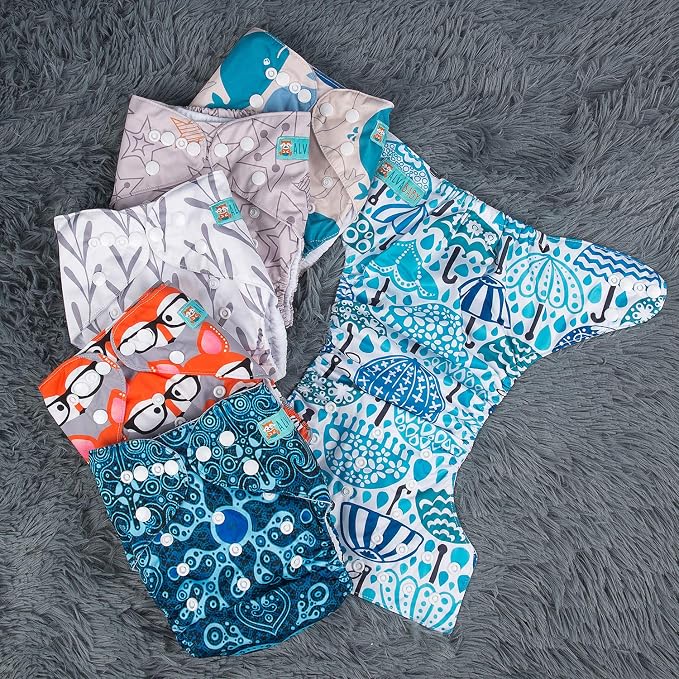 ALVABABY 6 Pack Cloth Diaper - Image 9