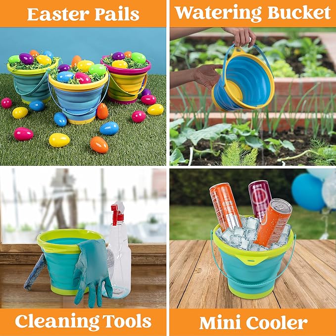 JOYIN 3 Packs Foldable Pail Bucket - Image 7