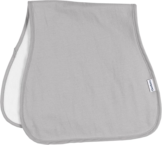 Gerber Baby Unisex Burp Cloths 5-Pack, Tan Grey, Size 10.5" x 21" - Image 7