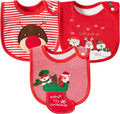 3Pcs Christmas Baby Cotton Bibs by 2ooya