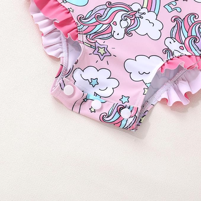 YOUNGER TREE Infant Baby Girls Swimsuit Long Sleeve Swimsuits One Piece - Image 5